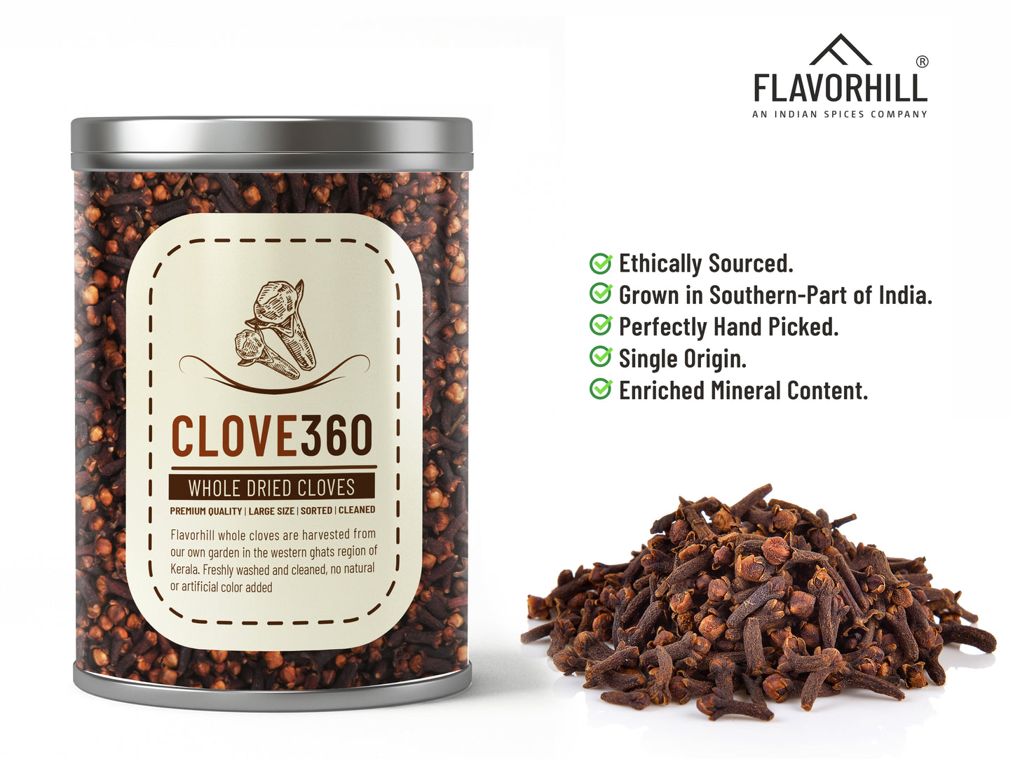Clove360- Whole Dried Cloves - 100g