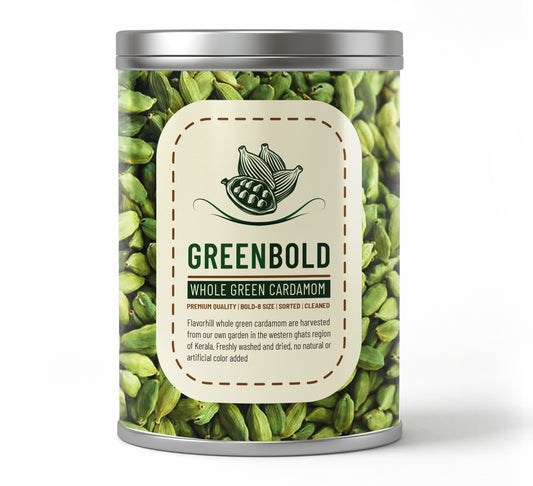Green Bold - Whole cardamom -100g